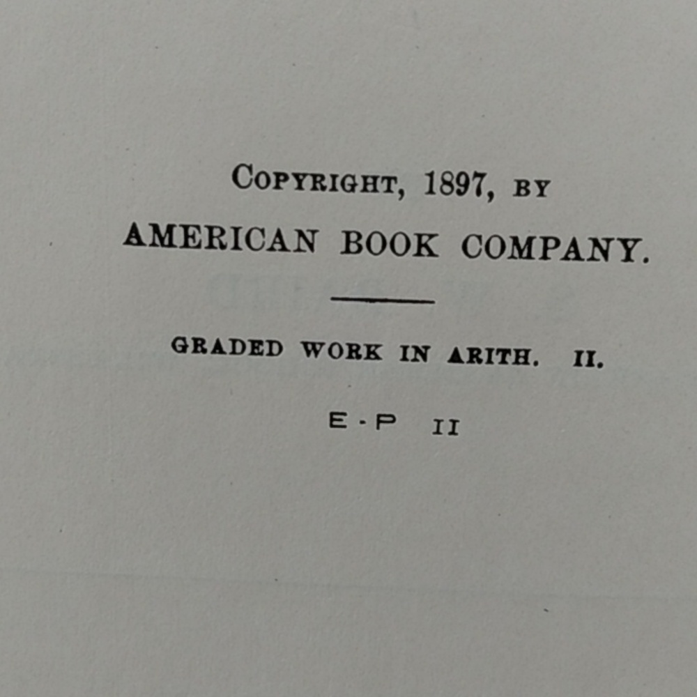 Antique Book Collection copyright 1892-1910 - Picture 7 of 15